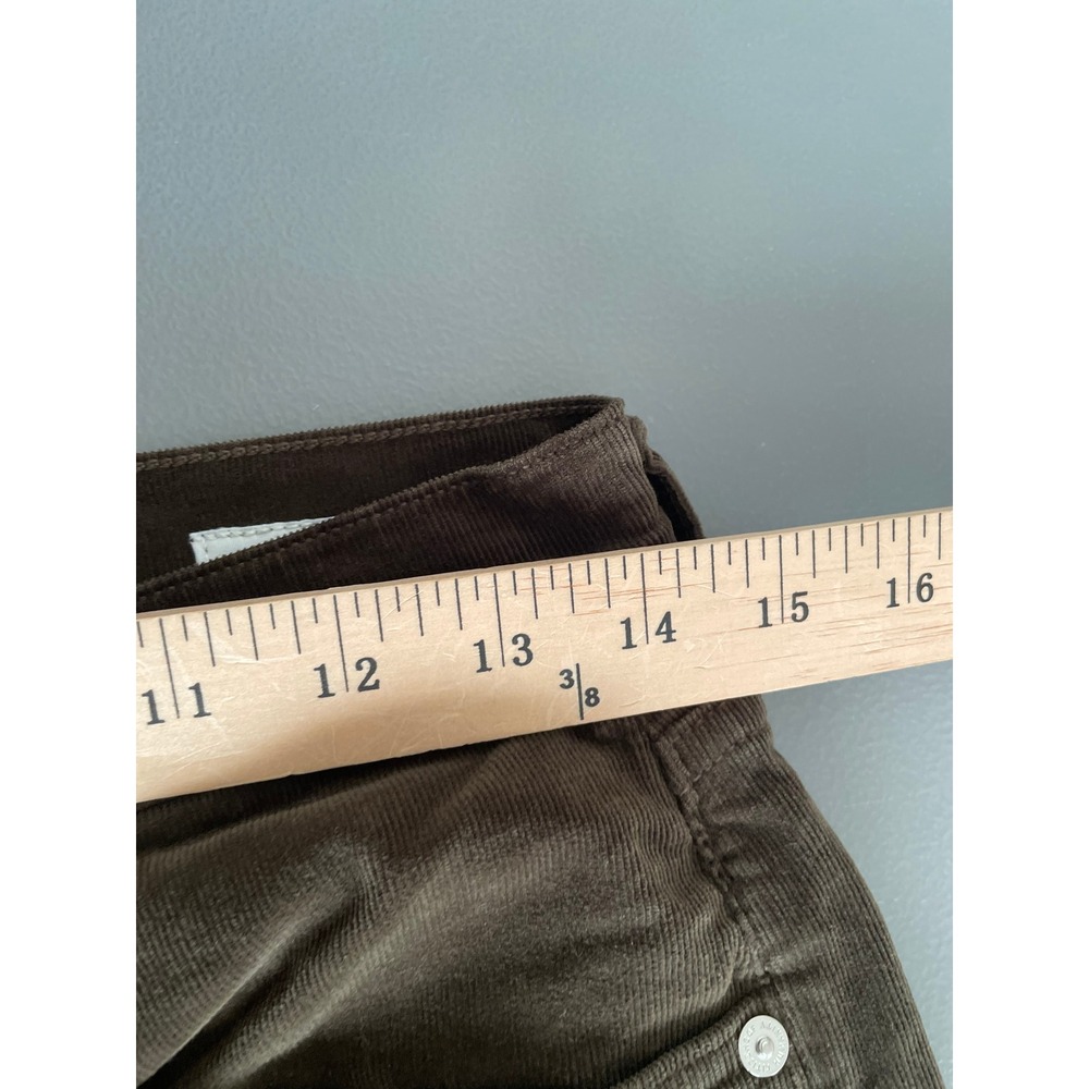 NEW Citizens of Humanity Lyra Corduroy Pants Womens 28 Green Wide Leg Raw Hem - Picture 11 of 13